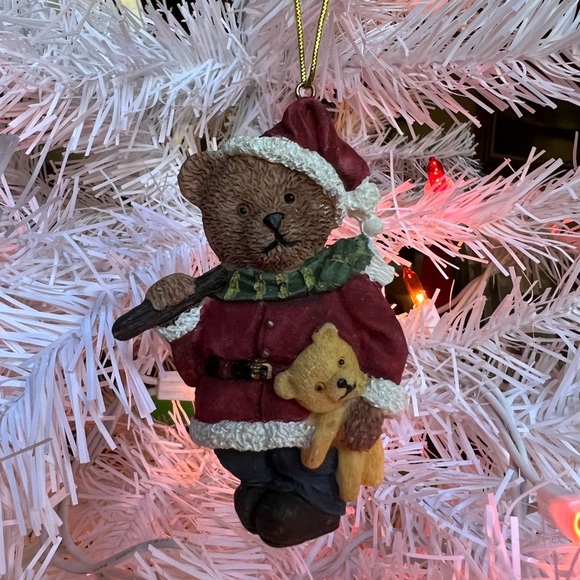 Vintage Teddy Bear Christmas Tree Ornament - Picture 1 of 5